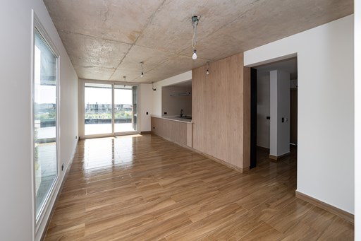 Cocina de departamento nuevo de 4 ambientes en Milennia, Las Vilas